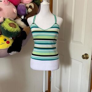 SOUTH POINT Y2K STRIPED RACERBACK SWIM TANK TOP